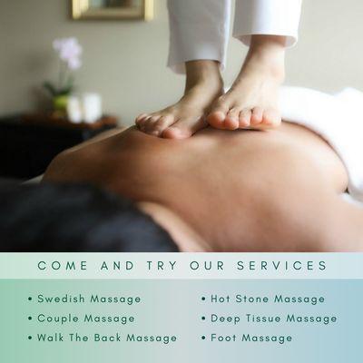 Come and try our services