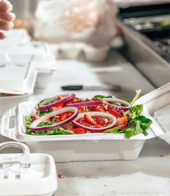 Strawberry Spinach Salad