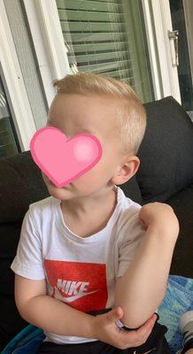 Stylish toddler boy haircut!