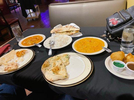 Chicken 40 Korma Curry 11 Naan 3 Samosas 2 Pcs