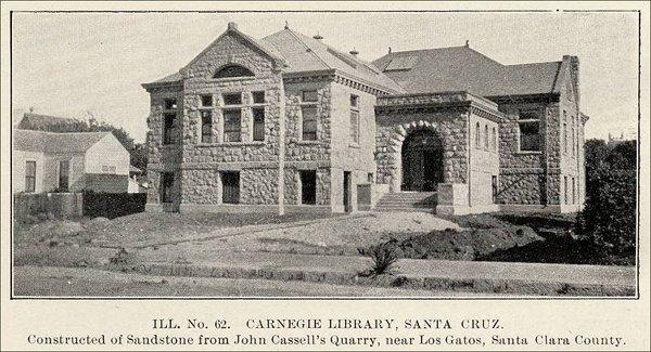 The original library at this location was a Carnegie Library,  September 29, 1903. The building was designed by William H. Weeks.