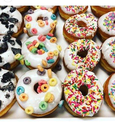 Fruit loops donuts