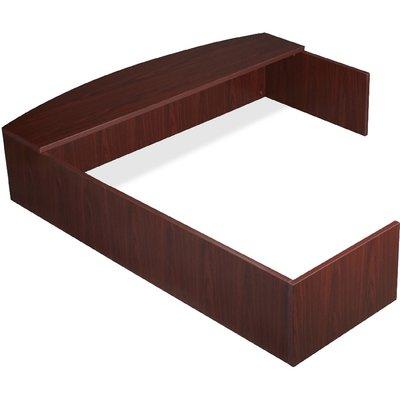 L-Shaped Reception Counter, 76.8" x 66.1" x 14.8"h Mahogany