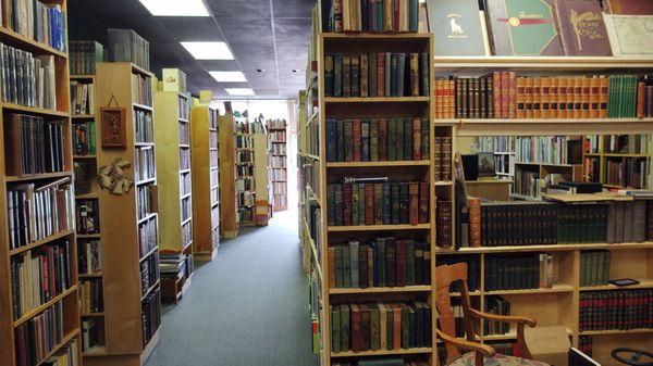 A wide variety of genres, authors, editions, and quality. Basically, a book lover's dream.