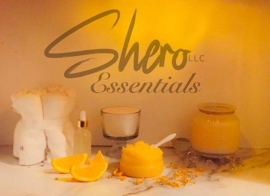 Sweet orange sugar scrub -lightens hyperpigmentation, removes dead skin cells, and leaves skin silky smooth and soft.