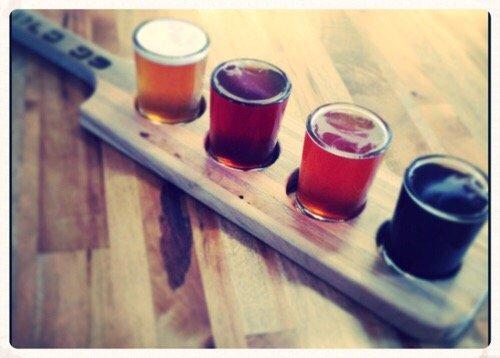 Our beer flights!