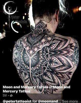 Moon and Mercury Tattoo