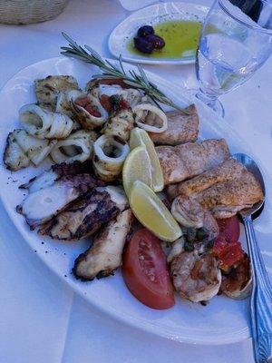 Seafood sampler