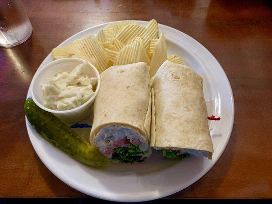 Chicken salad wrap