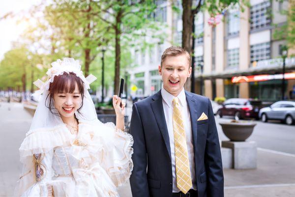 Couple Portrait Downtown Raleigh