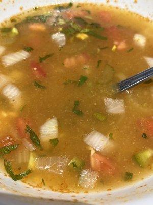 Yummy tortilla soup! Spicy!