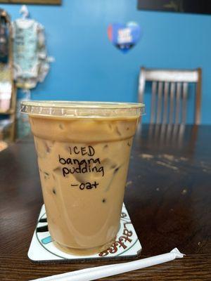 Banana pudding latte