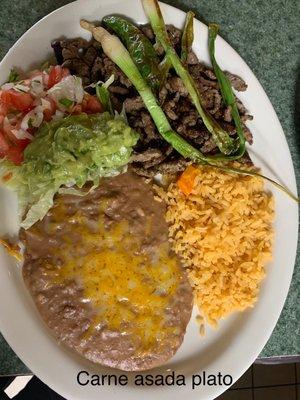 Carne asada plate