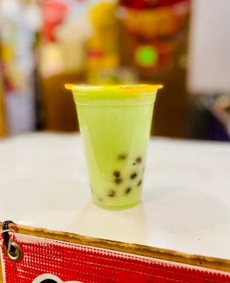 Honey Dew Boba Drink