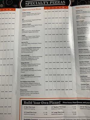 Specialty Pizzas - page 2