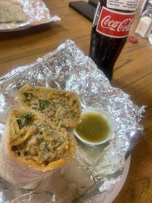 Chilé verde burrito, delicious!