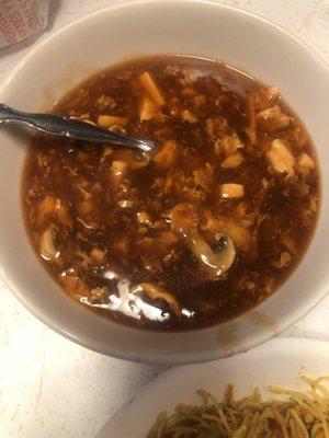 Hot And Sour Soup . Perfect amount of sour.