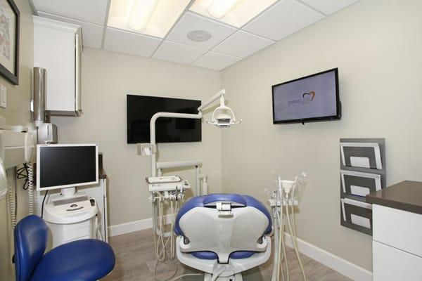 Cerec room with viewing monitor