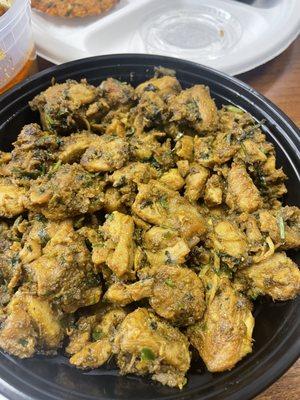 Green chili chicken fry (boneless)