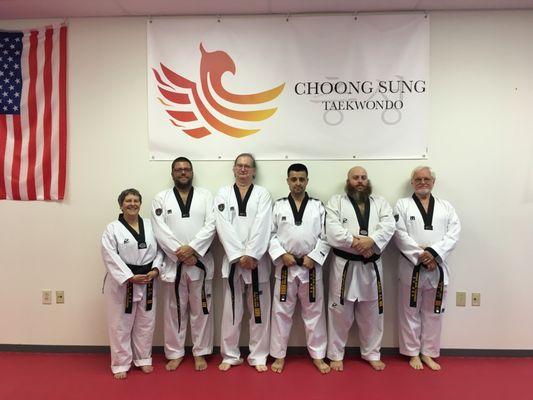 Congratulations to our Black Belts for their new ranks.