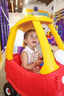 Fun cars on the playground