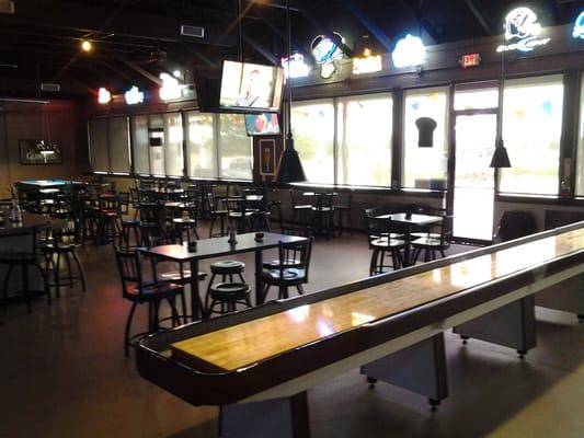 Another shot of the Shuffleboard.. 21' long!