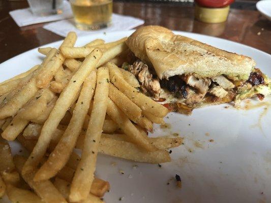 Caprese w/ chicken + fries