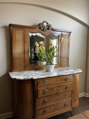 Antique Marble top dresser