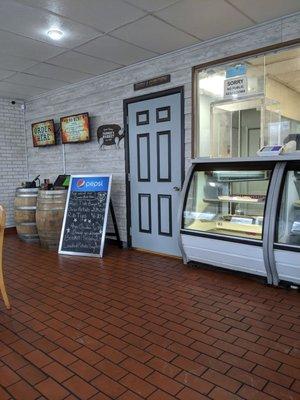 Place an order at the window or at the self serve kiosk.