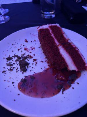 The red velvet cake dessert