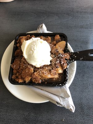 Apple Crisp with Homemade Ice Cream