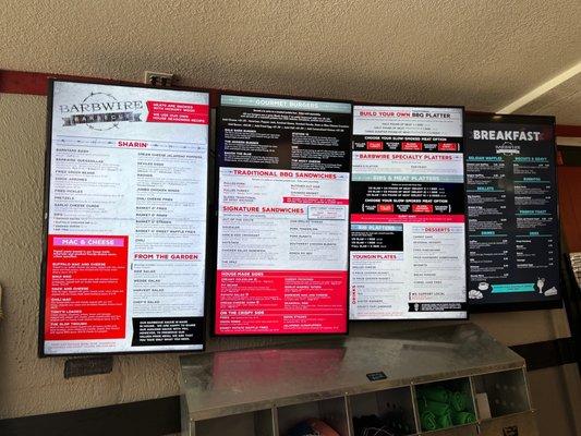 Giant menu