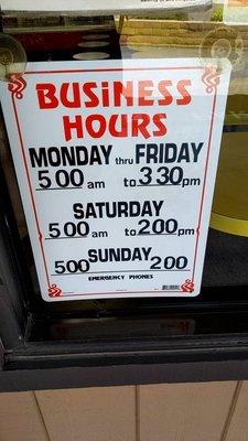 New business Hours