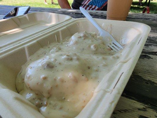 Biscuits and gravy