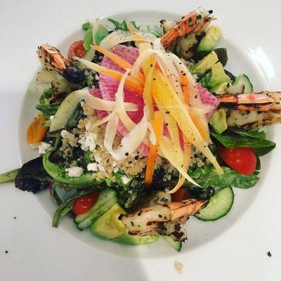 Grilled shrimp salad