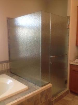 Frame less shower enclosure