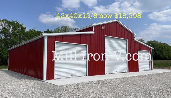 Red Carolina Barn outside of Holton Kansas we did