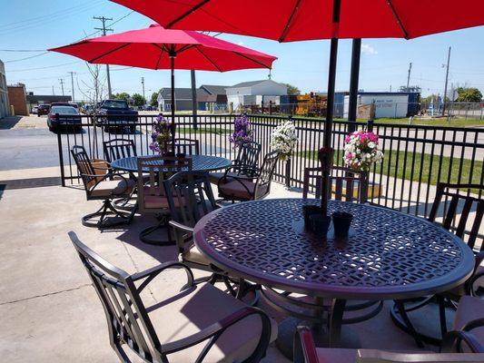 Patio seating  very nice compared to most places.