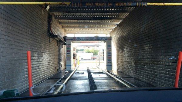 Drive through car wash