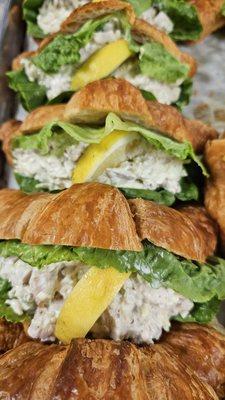 Chicken salad croissants.