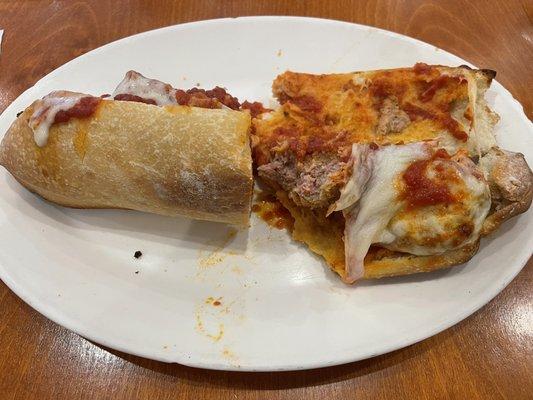 Meatball Parmigiana Sub