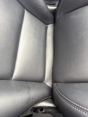 "Executive car wash" $55 and seat still looks like this. Smh