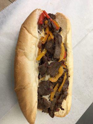 Steak Philly ( cheese under meat by request)