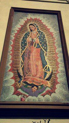 Beautiful mosaic at our lady Guadalupe