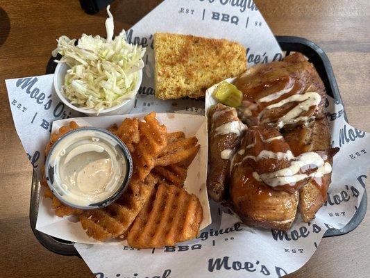 Smoked Half Chicken Platter