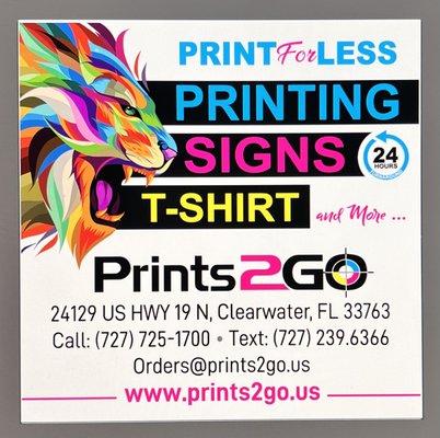 Prints 2 Go