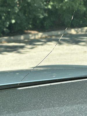 cracked windshield