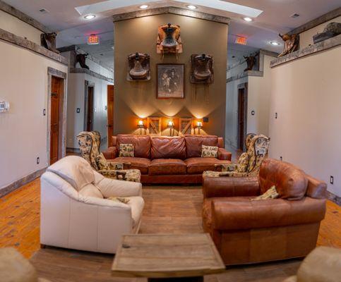 Large sitting area in the Sycamore Suites