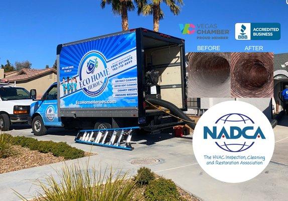 One of Vegas' top rated and most trusted NADCA certified Air Duct Cleaning Company.