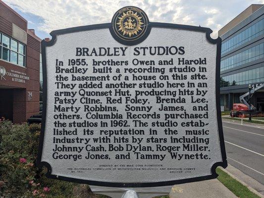 Bradley Studios Historical Marker